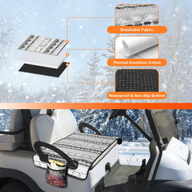 PGmoon seat towel blanket with four pockets keeps essentials organized