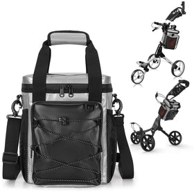 PGmoon insulated golf cart cooler front view showcases 12-can capacity for long rounds
