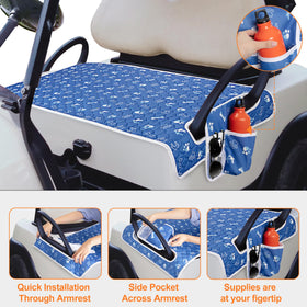 Nonskid backing keeps PGmoon cover securely in place on the seat