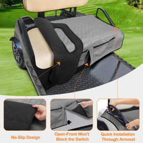 Nonskid bottom helps prevent shifting for steady comfort on the ride.