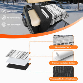 PGmoon seat blanket with four front pockets keeps sunglasses and towels within reach