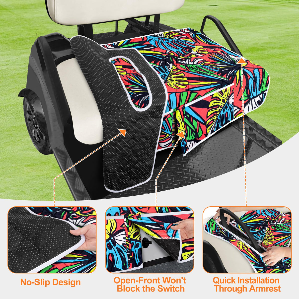 PGmoon four front pockets design keeps sunglasses towels and bottles within reach