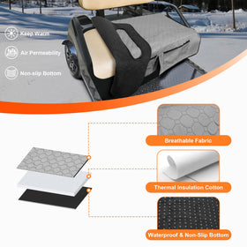 PGmoon seat blanket front pockets keep sunglasses and gear organized.