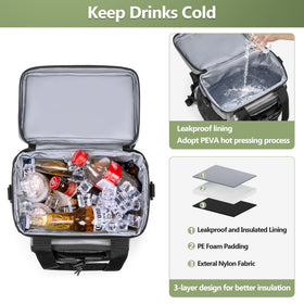 PGmoon soft cooler bag side pocket highlights organized storage during play