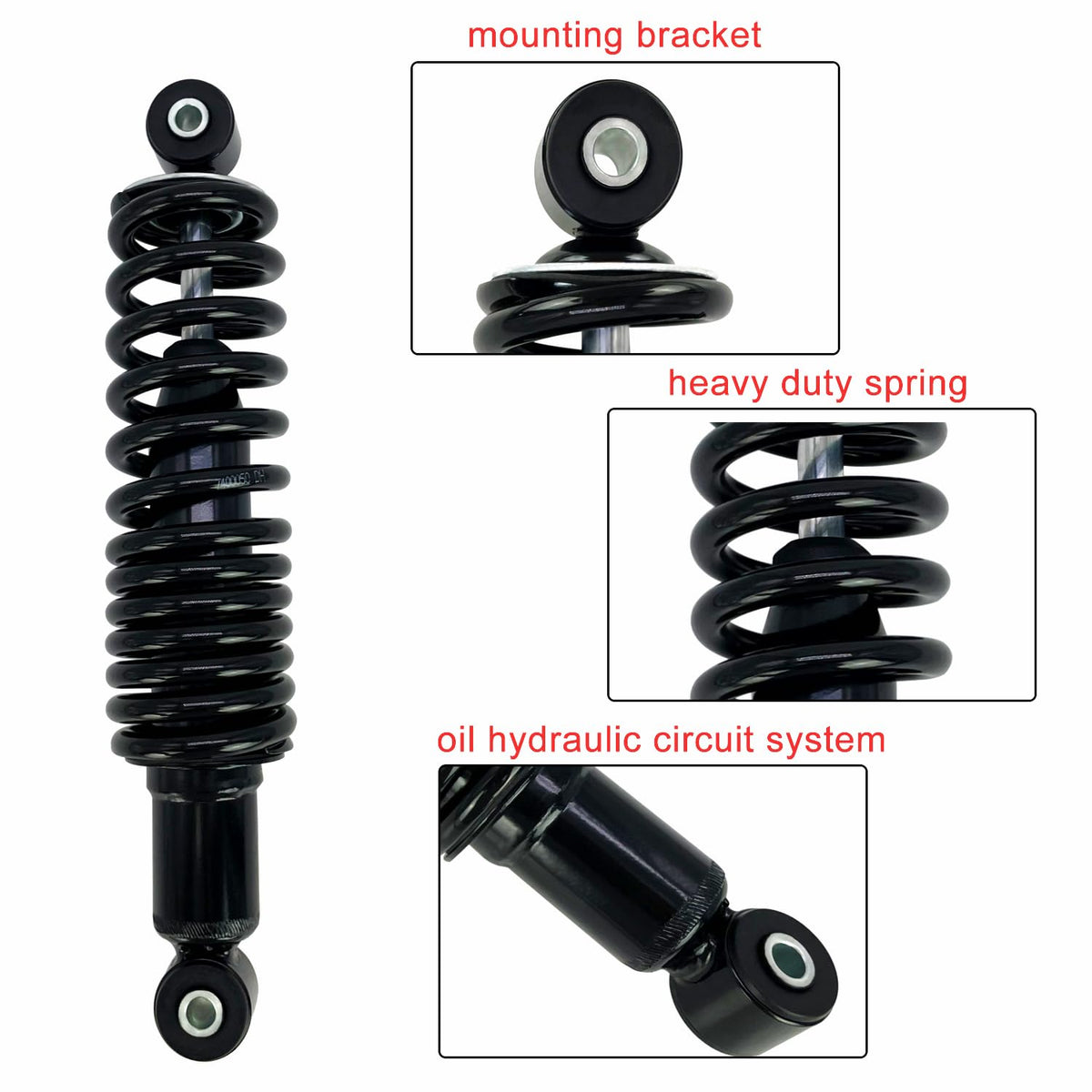 Phoddar coil spring assembly detail shows heavy-duty support for rear axle