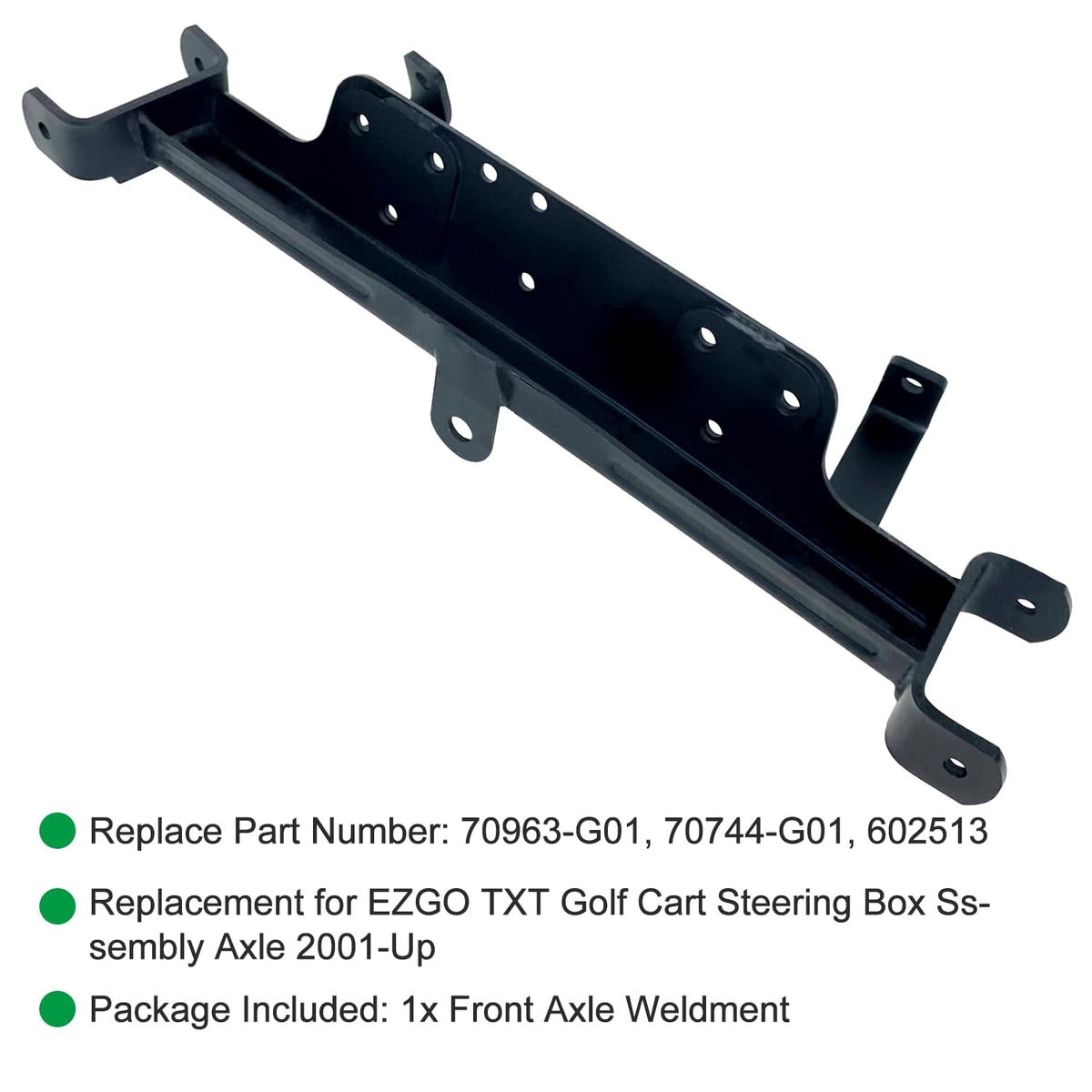 Includes 1 weldment and mounting hardware for easy setup.
