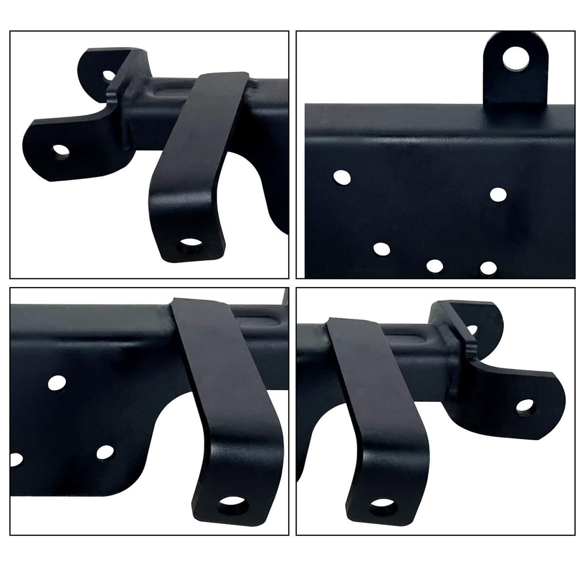 Durable black finish on Phoddar weldment supports rugged terrain.