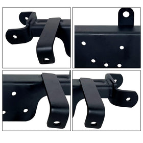 Durable black finish on Phoddar weldment supports rugged terrain.