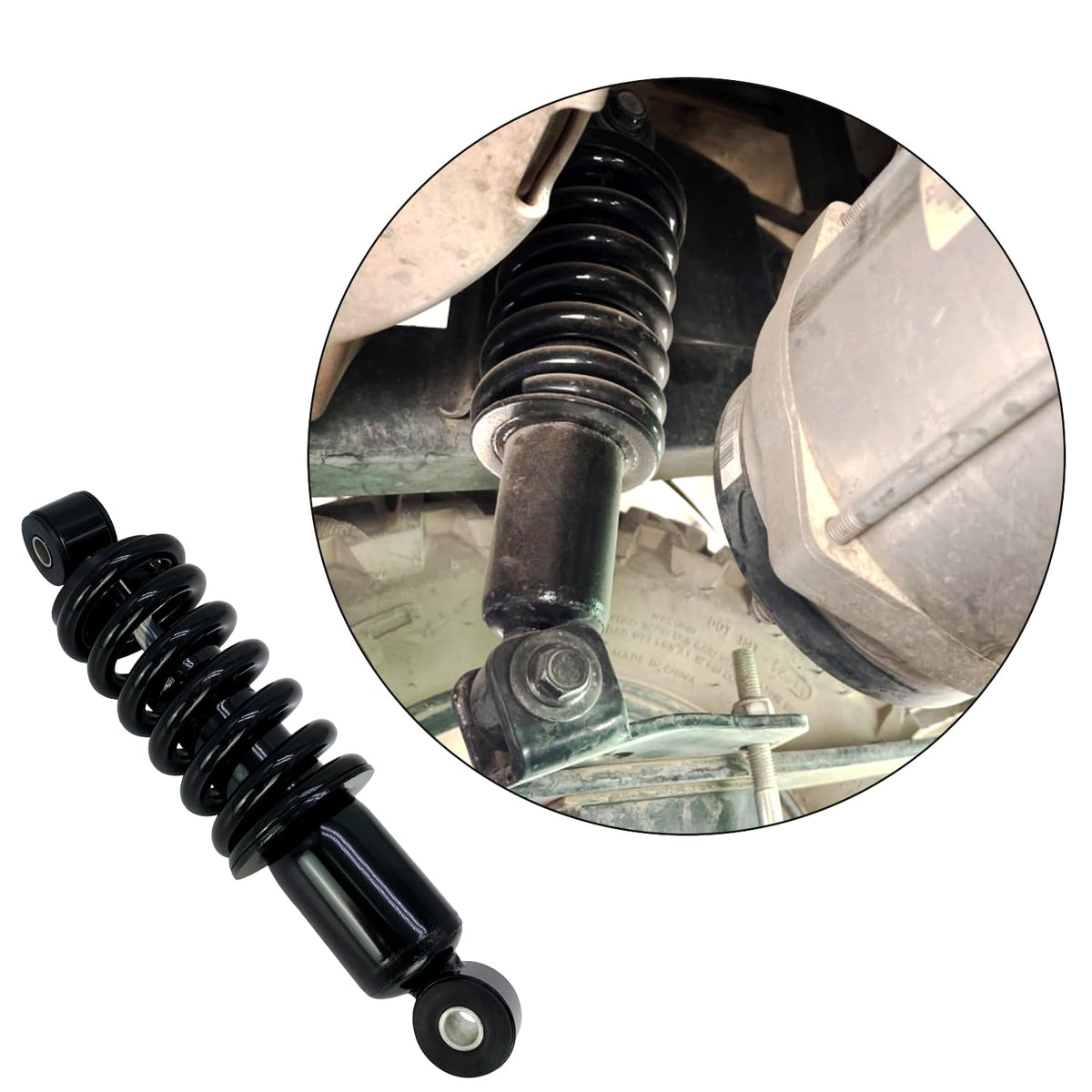Phoddar JR6-F2210-00 installed on a golf cart for upgraded suspension