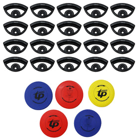 PIAOLGYI disc golf wall display mount keeps discs neatly organized.