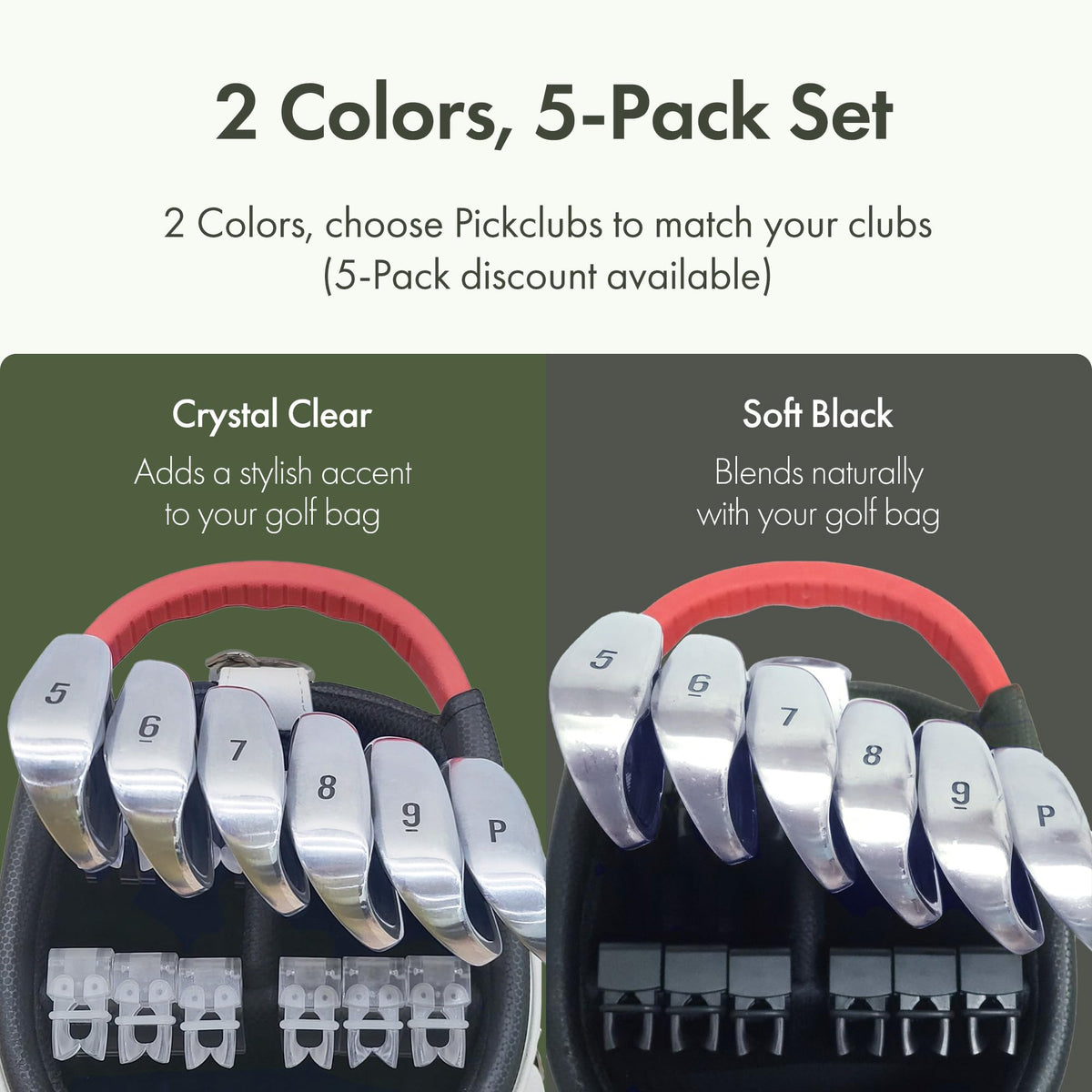Pickclub easy-remove design allows quick reconfiguration or travel.