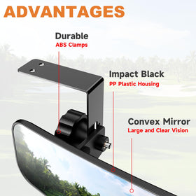 Durable PP and ABS housing resists impact for long-term use