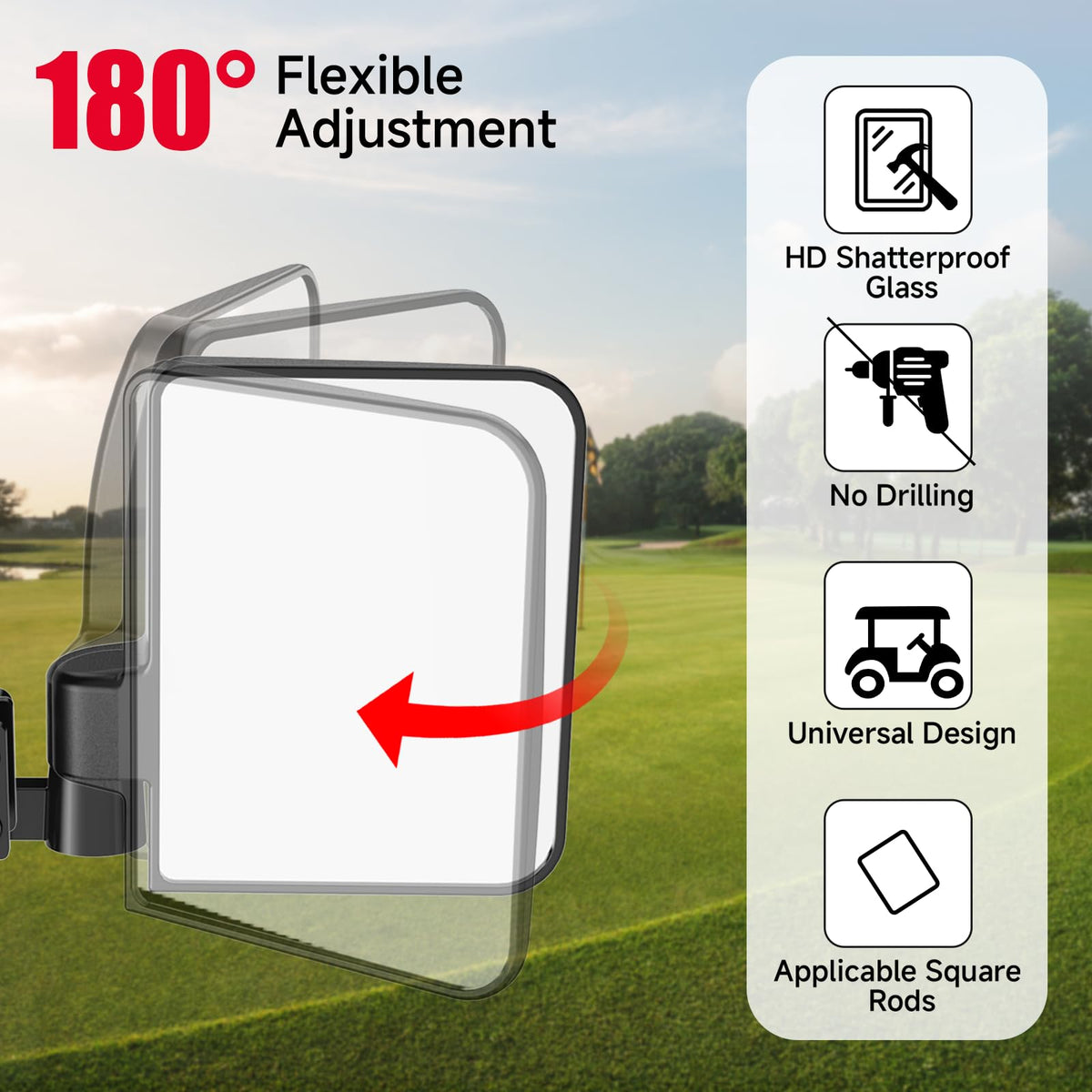 Piclafe mirror folded design saves space when not in use.