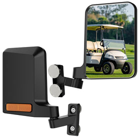 Piclafe universal magnetic side mirrors for wide rear visibility on golf carts