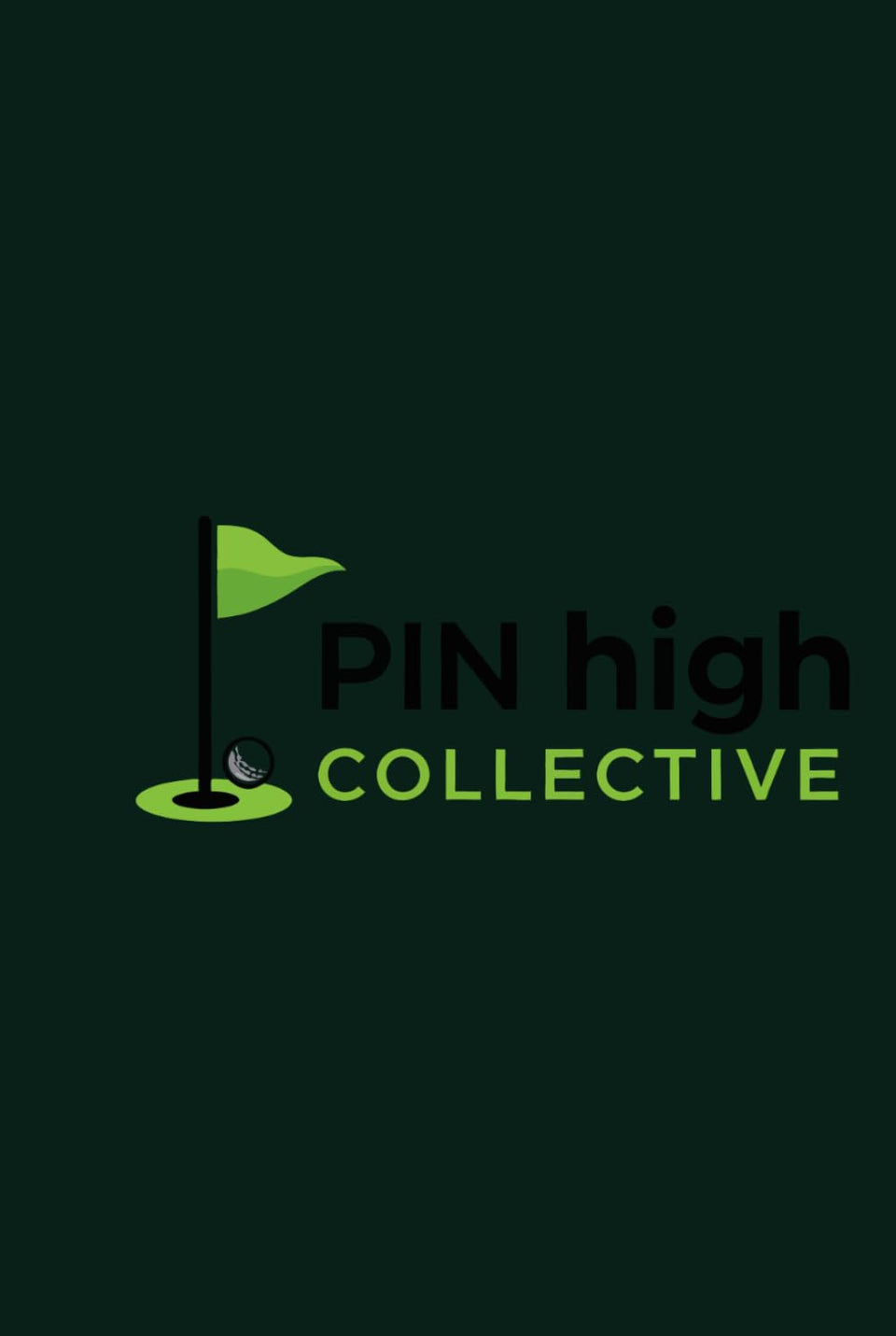 Pin High Collective golf strategy log cover with organized notes to track rounds and improve decision making.