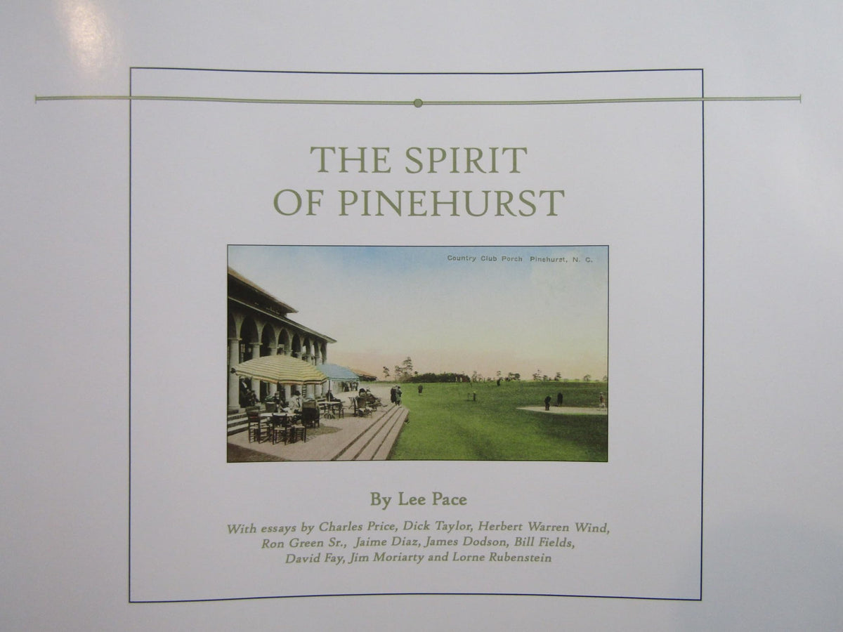 Pinehurst Spirit of Pinehurst archive photo page, ideal gift for golf lovers.