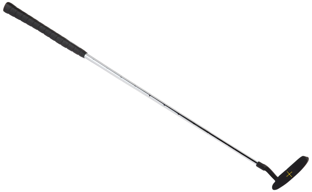 Pinemeadow Black Zinc Style Putter close-up highlights finish and grip