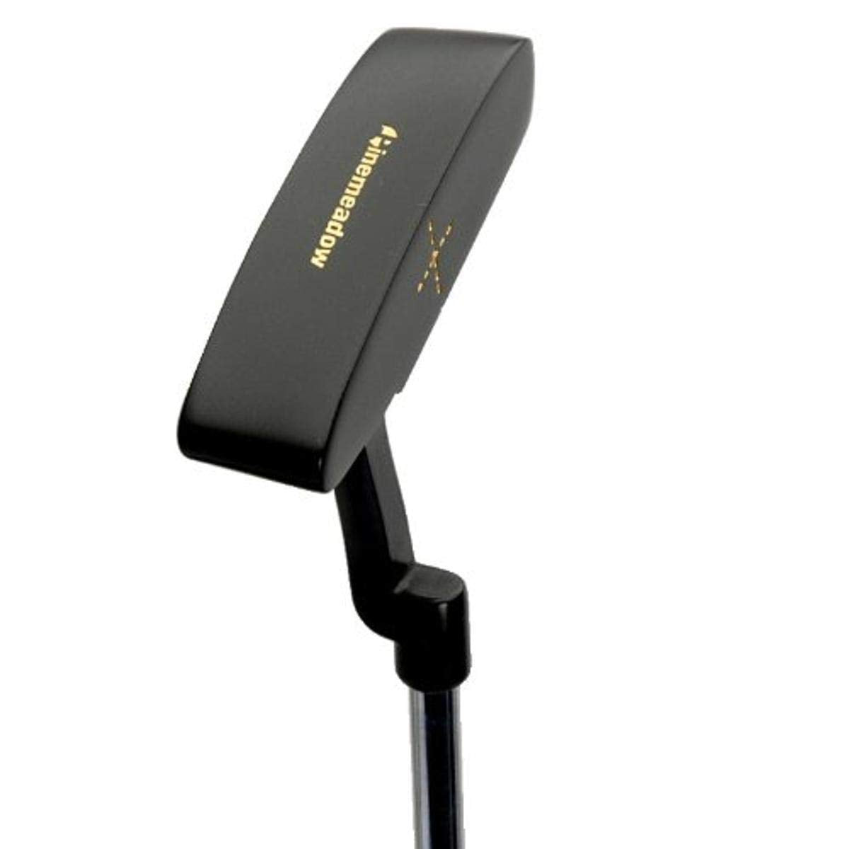 Pinemeadow Black Zinc Style Putter left-handed 34-inch overview on greens