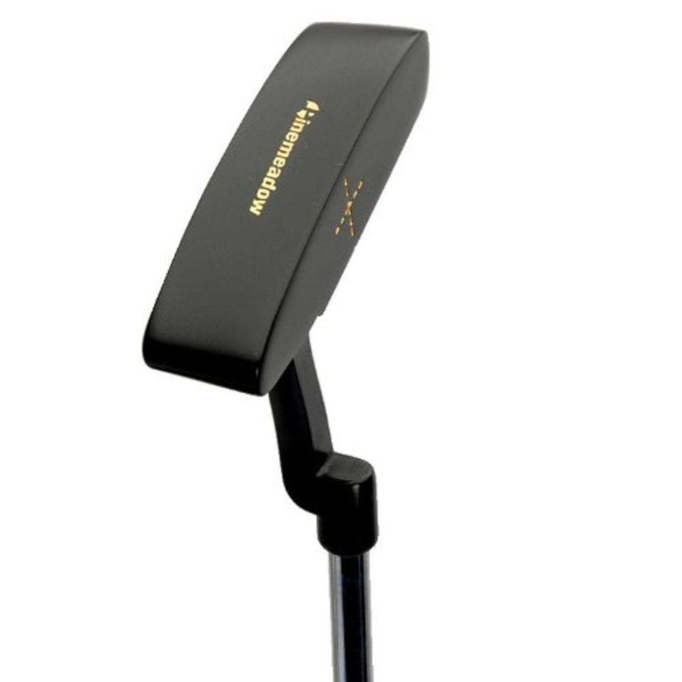 Pinemeadow Black Zinc Style Putter left-handed 34-inch overview on greens