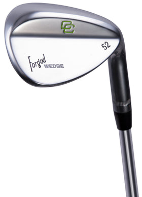 Pinemeadow C. Carnahan forged wedge face view for turf control and spin