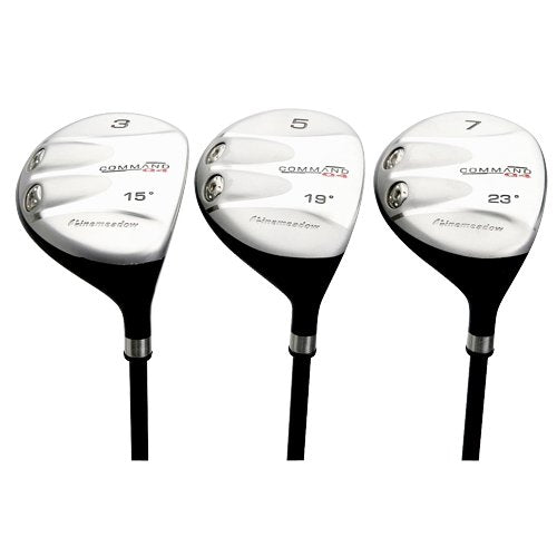 Pinemeadow Command Q4 fairway 3 wood left-handed 15-degree with rear weights for easier trajectory