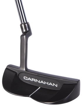 Pinemeadow Golf C. Carnahan Morrison milled-face putter top view emphasizes balance and control.