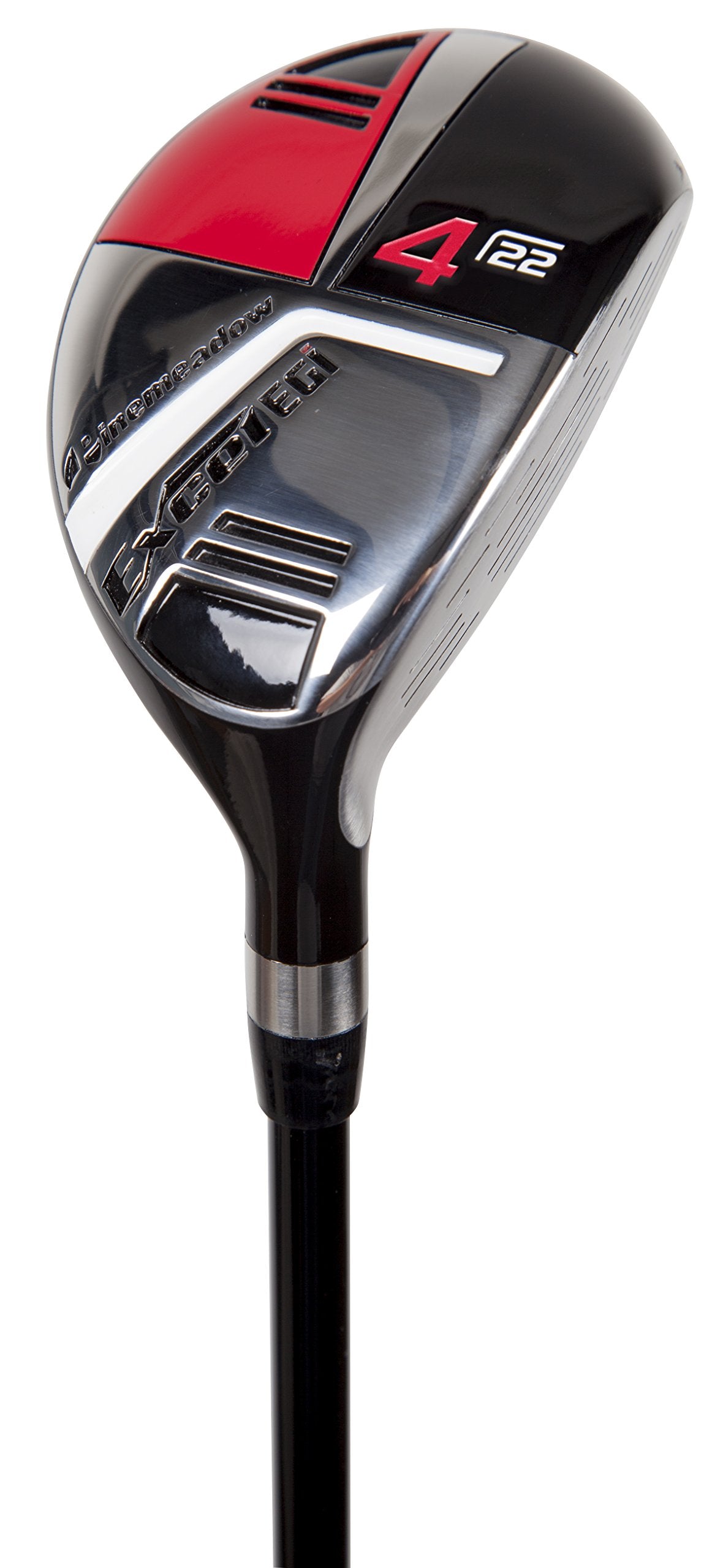 Pinemeadow Excel EGI hybrid 3-iron loft, forgiving contact.