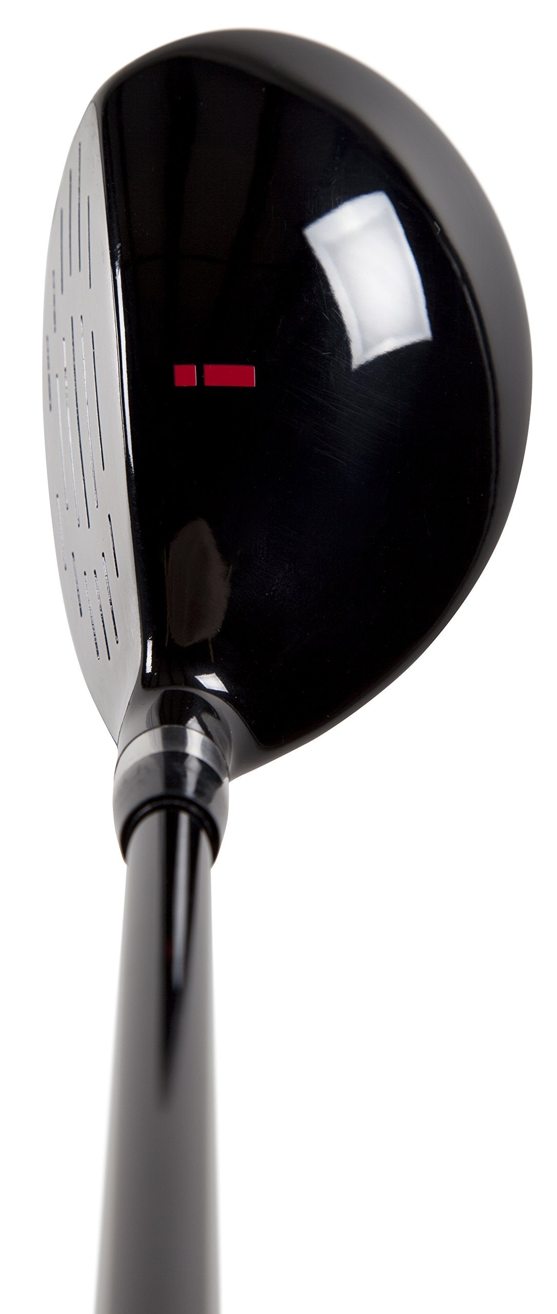 Pinemeadow Excel EGI hybrid 5H 25°—graphite shaft, wider sweet spot for more confident play.