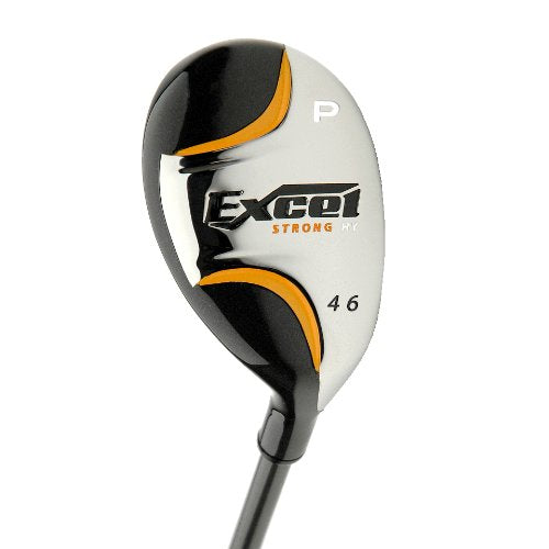 Pinemeadow Golf Ladies Excel PW hybrid face shows forgiveness and distance potential.