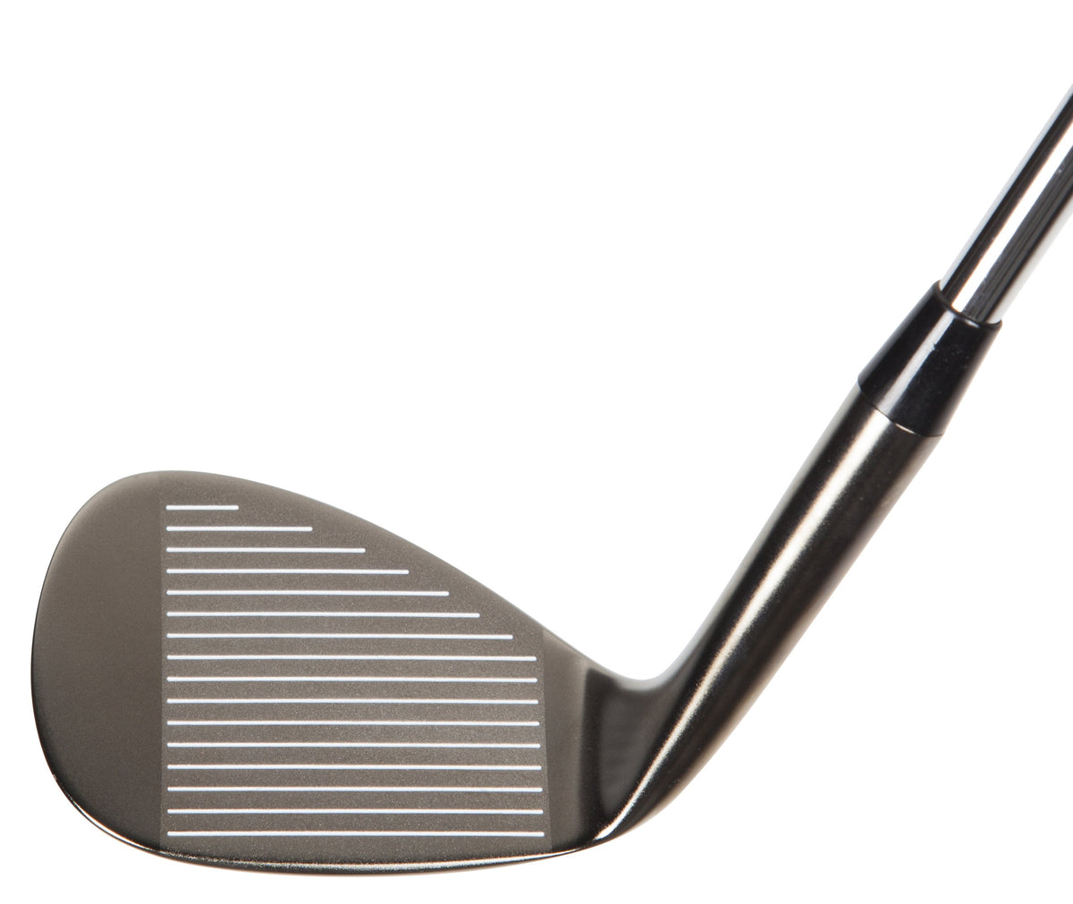 Pinemeadow Golf Men's Pre Nickel Wedge grip close-up with standard Pinemeadow grip for reliable feel at address.