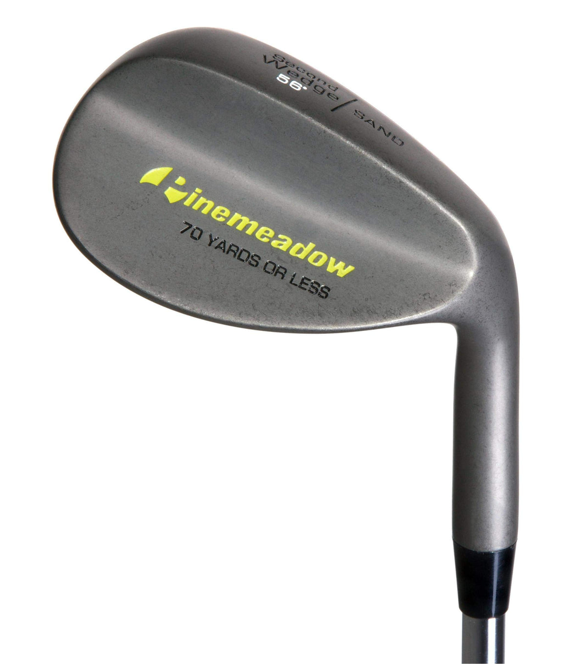 Pinemeadow Golf Men's 56-degree steel wedge with a large face for easier greenside control.