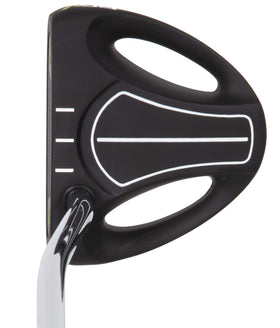 Pinemeadow PGX MB putter at address position with high-contrast lines