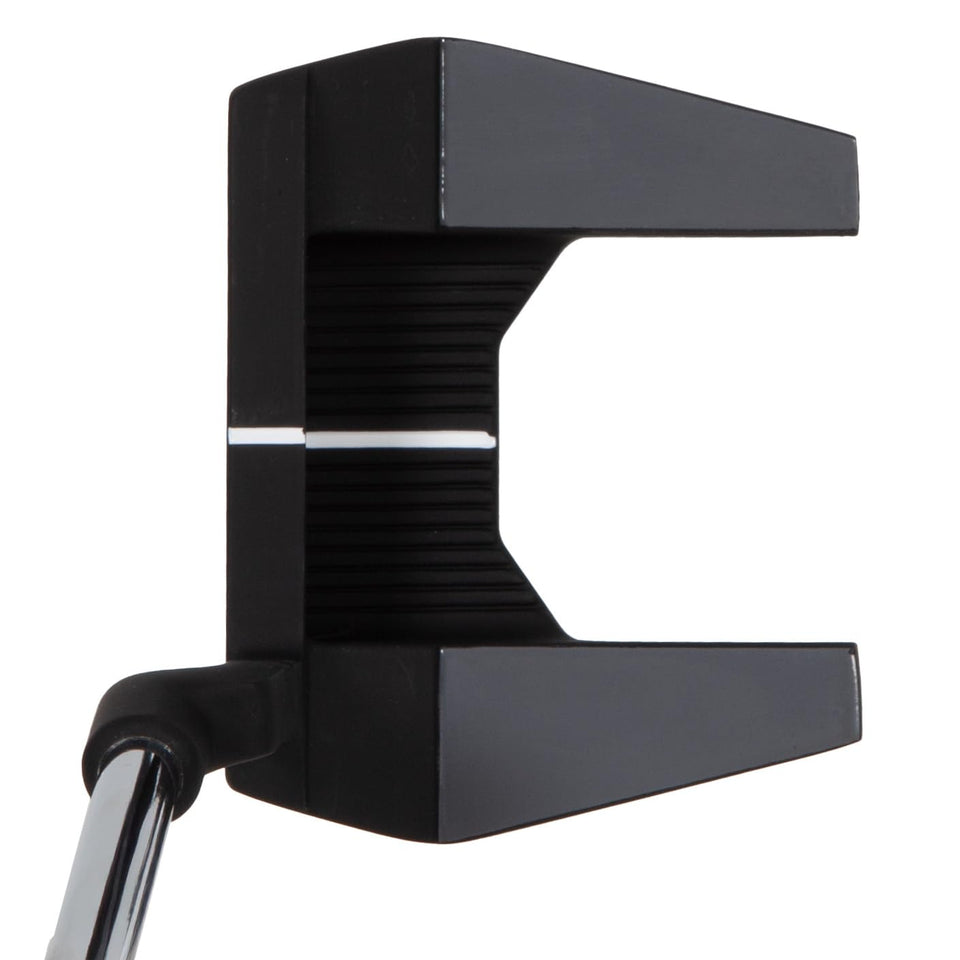 Pinemeadow PGX MB2 putter front view showing alignment features