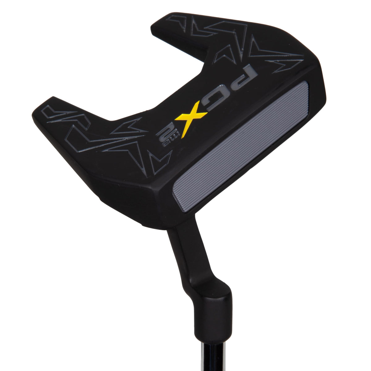 Pinemeadow PGX MB2 mallet head close-up highlighting stability and sweet spot