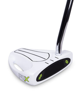 Pinemeadow PGX putter with white finish aiding address visibility.