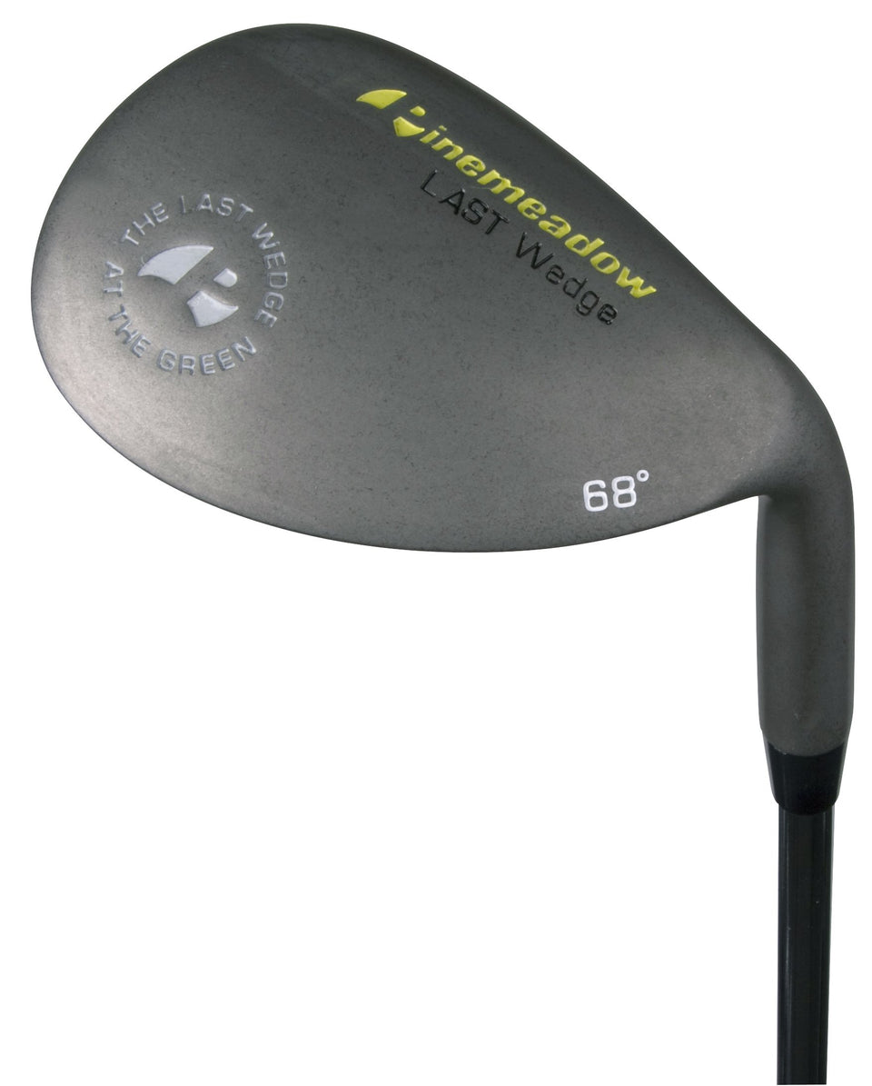 Pinemeadow Ladies' Wedge right-handed 68-degree loft, forgiving from tough lies.