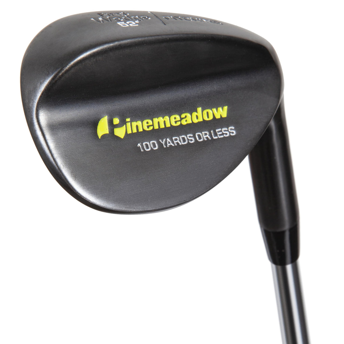 Pinemeadow MB Wedge 52° left expanded face area for easier greenside play.