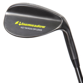 Pinemeadow MB Wedge 60° left-hand sole view emphasizes forgiving turf contact