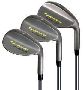 Pinemeadow MB 3 wedge 52° right-face highlighting forgiveness from tight lies.