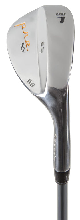 Pinemeadow Pre Wedge right-handed steel head demonstrates durable construction for daily practice.