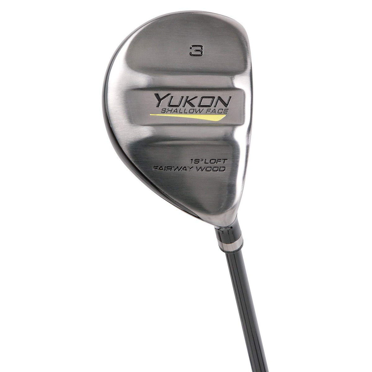 Pinemeadow Yukon 13+ fairway wood sole detail highlights dual-rail design on turf