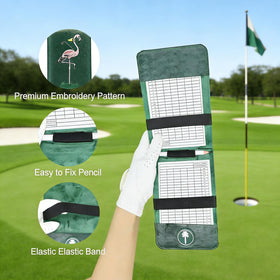 PINKTEE back-pocket ready holder fits securely for convenient on-course access.