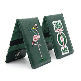 PINKTEE embroidery design highlighting elegant stitching for a stylish golf accessory.