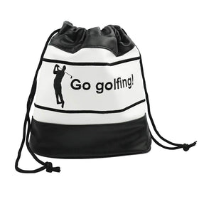 PINMEI golf ball pouch embroidery close-up highlighting premium stitching