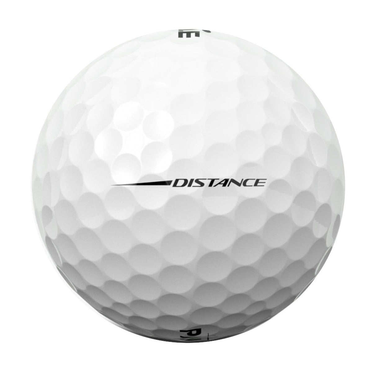 Pinnacle Distance White 15-Ball 332-dimple pattern enables stable trajectory.