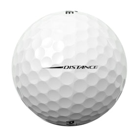 Pinnacle Distance White 15-Ball 332-dimple pattern enables stable trajectory.