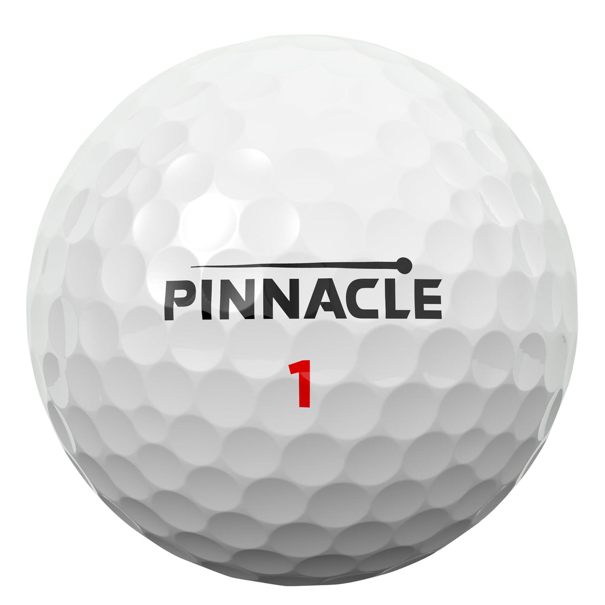 Pinnacle Distance White 15-Ball packaging highlights distance-focused design.