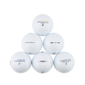Pinnacle golf ball mix pack shows mint quality used balls for practice