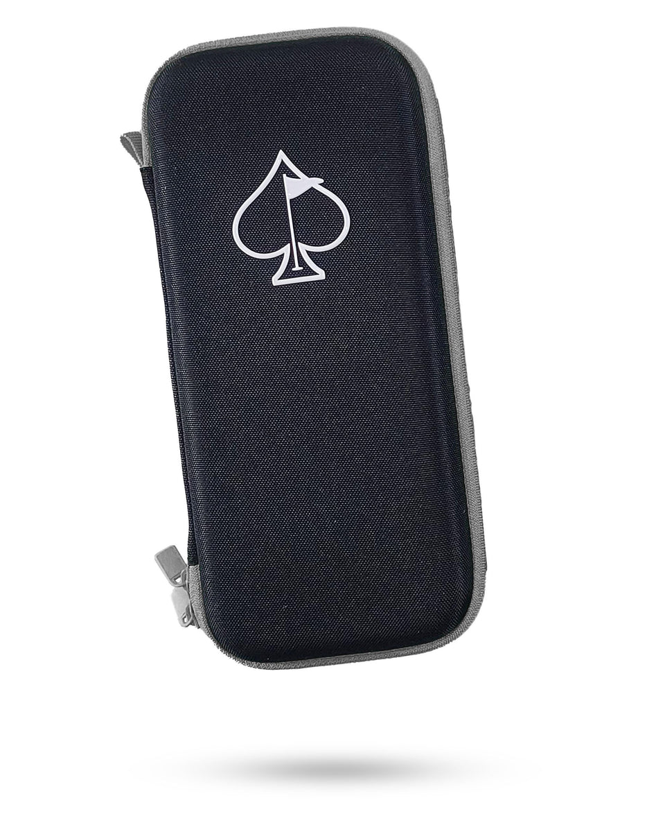 Pins & Aces glove and accessory caddie shows a compact on-course organizer