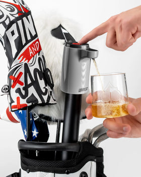 Pins & Aces LiquorStick 2.0 being filled with beverage